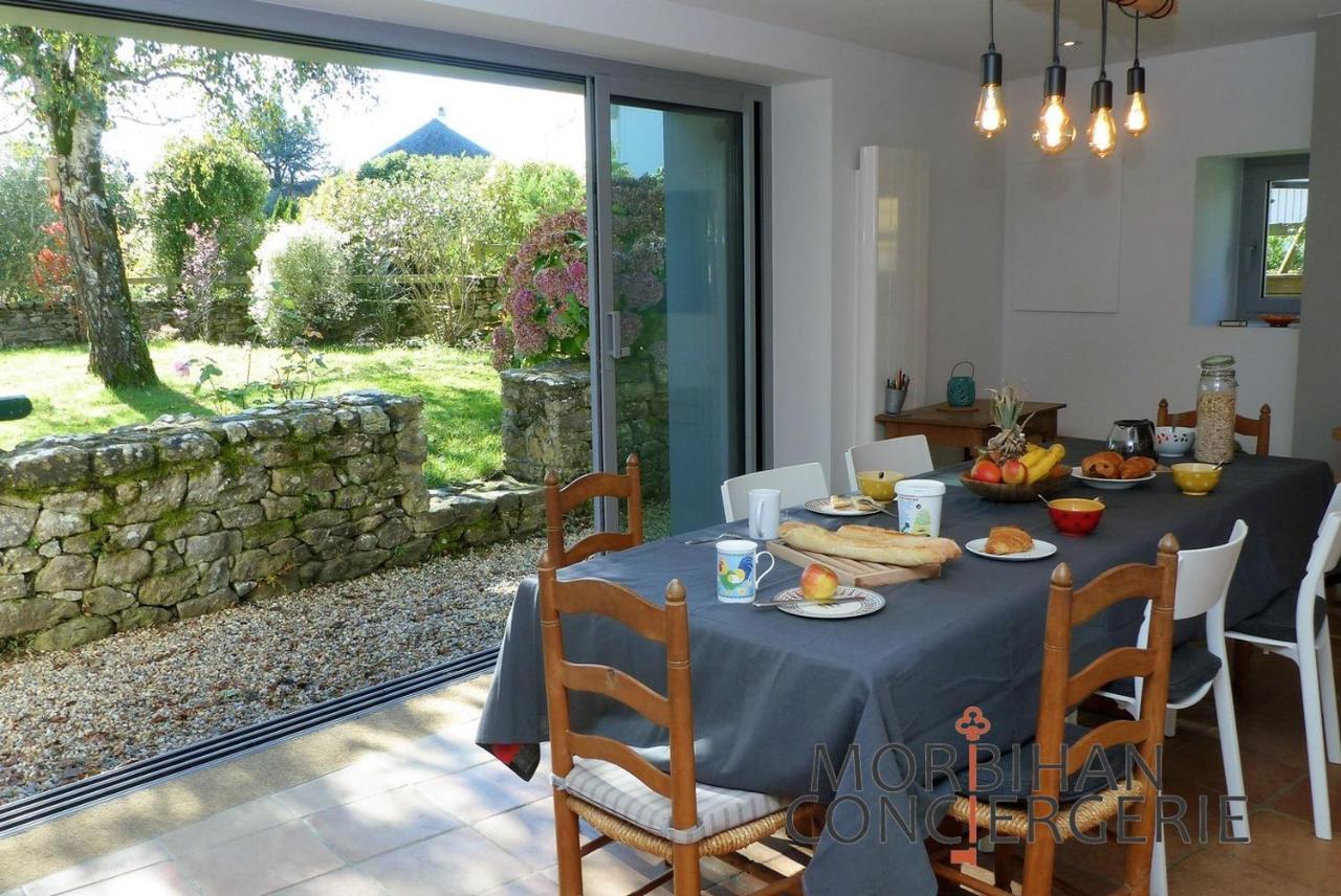 Belle Longere En Campagne A Larmor Badenヴィラ エクステリア 写真