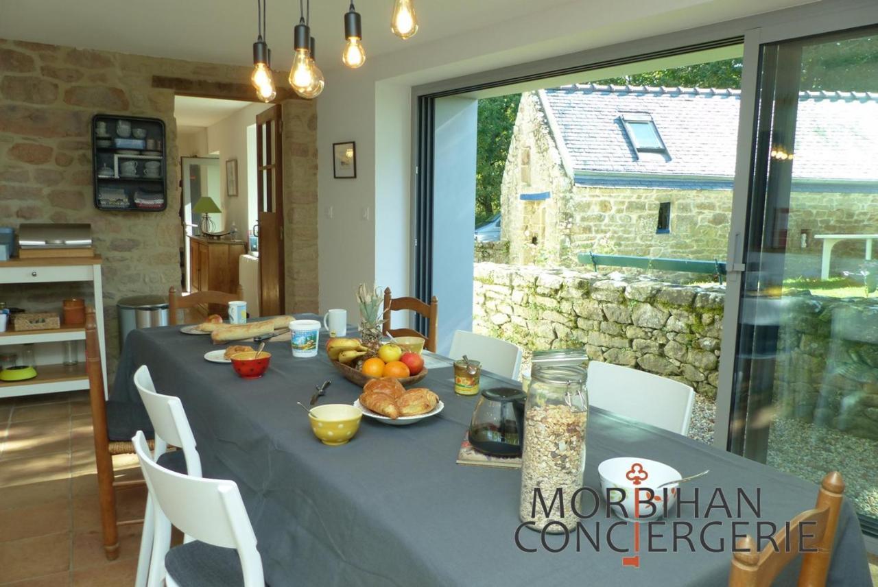 Belle Longere En Campagne A Larmor Badenヴィラ エクステリア 写真
