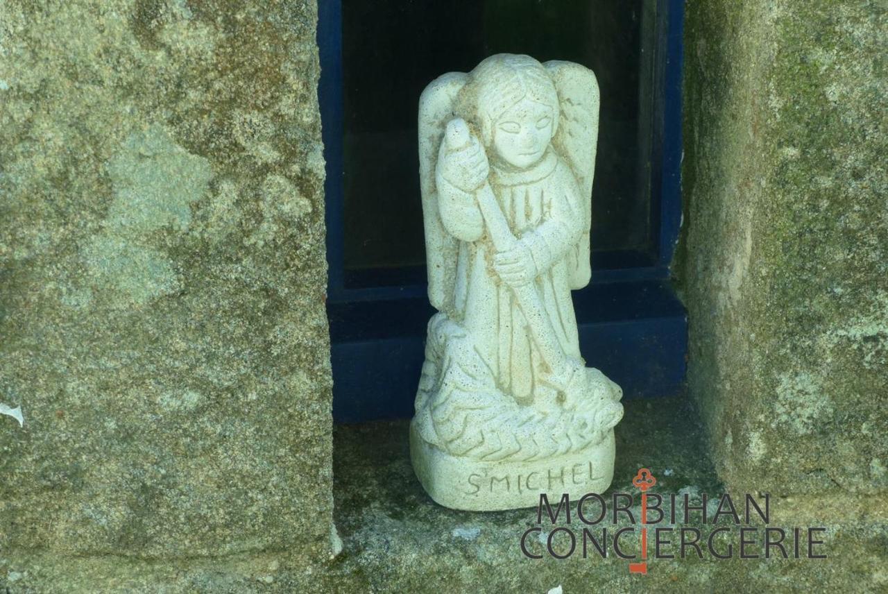 Belle Longere En Campagne A Larmor Badenヴィラ エクステリア 写真