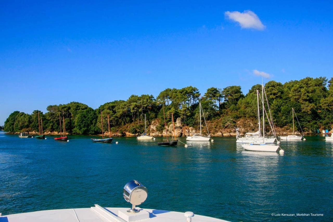 Belle Longere En Campagne A Larmor Badenヴィラ エクステリア 写真