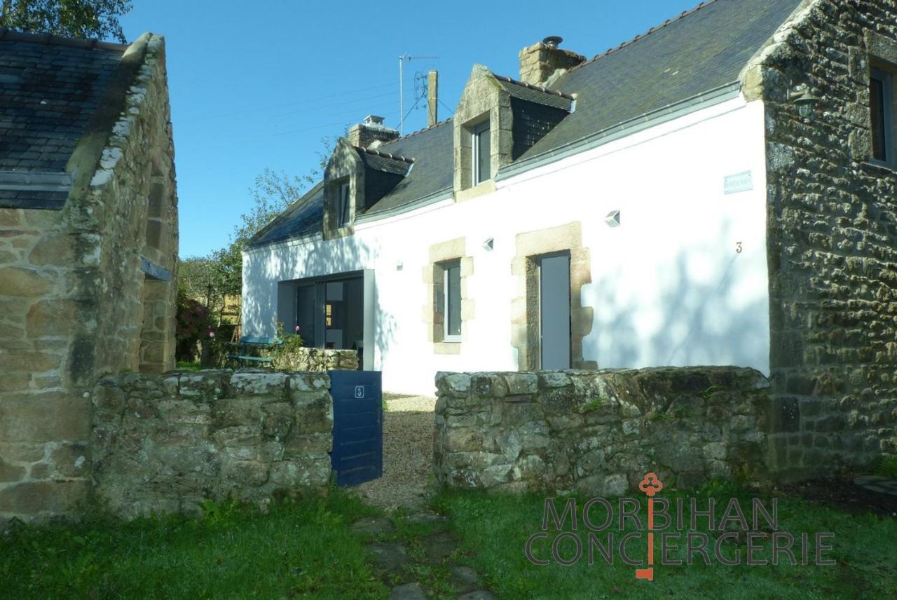 Belle Longere En Campagne A Larmor Badenヴィラ エクステリア 写真