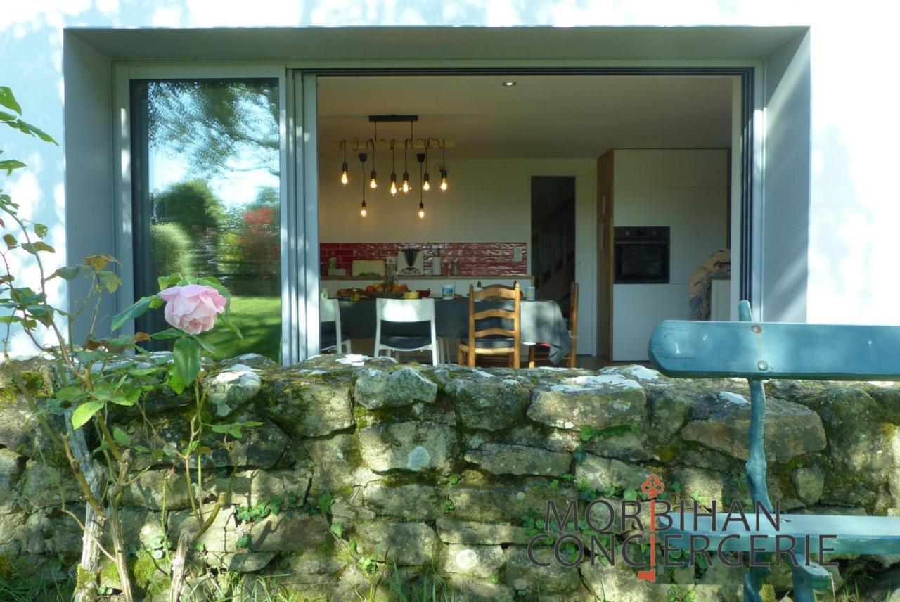 Belle Longere En Campagne A Larmor Badenヴィラ エクステリア 写真